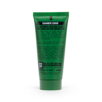 Back of the green Gamer Grip for Golf 1 oz tube